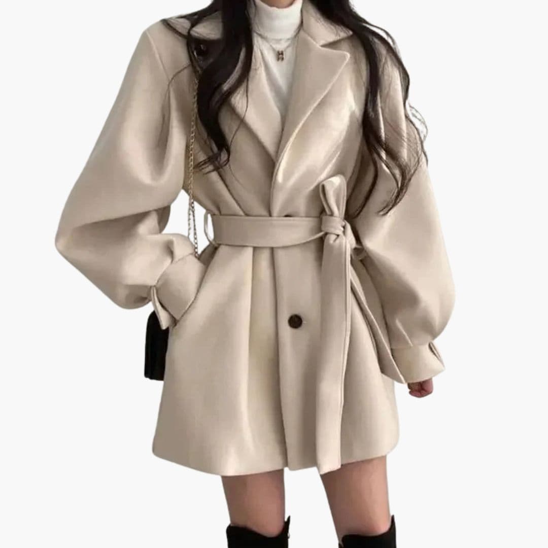 Trench femme avec ceinture à la taille