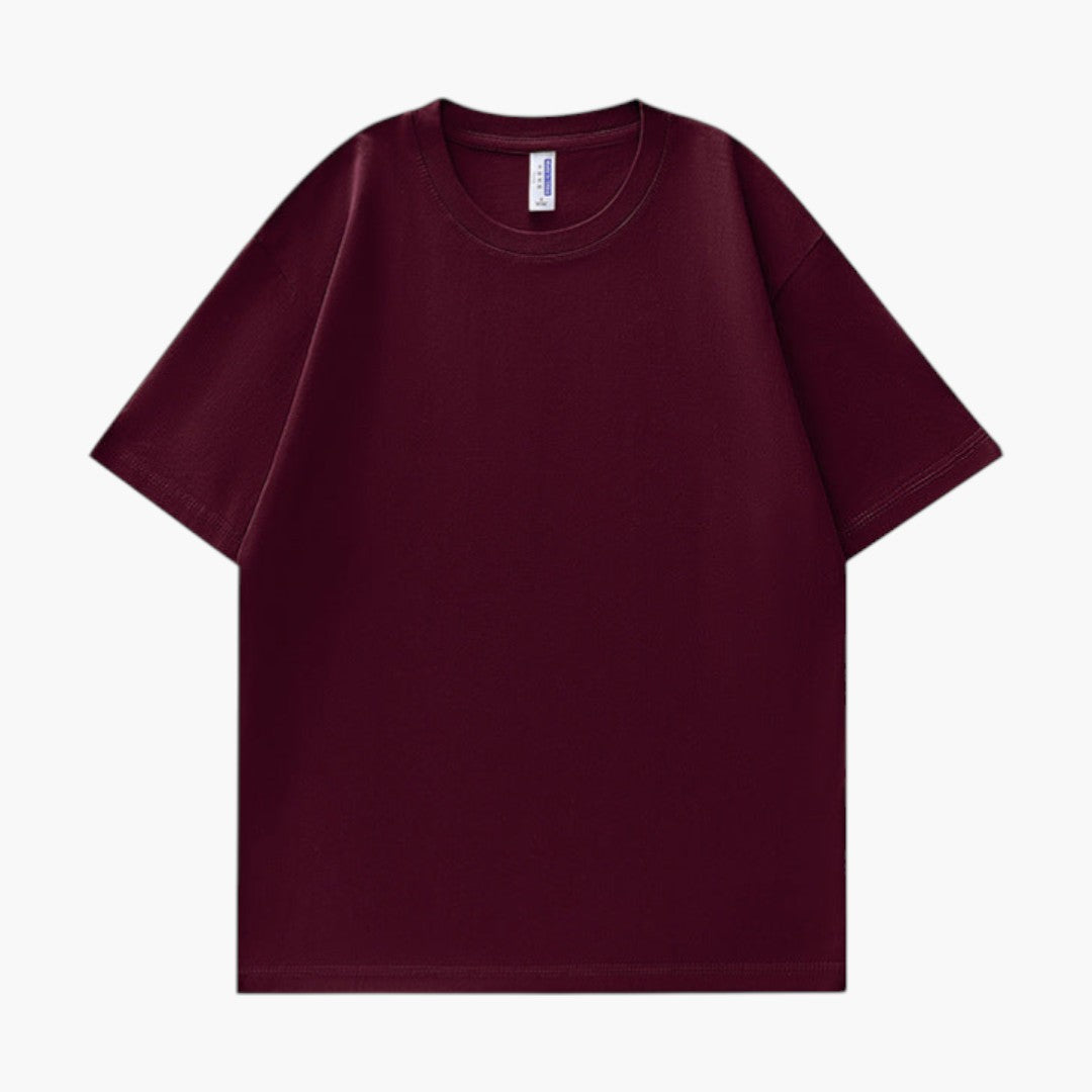 T shirt femme col rond manches courtes coupe ample