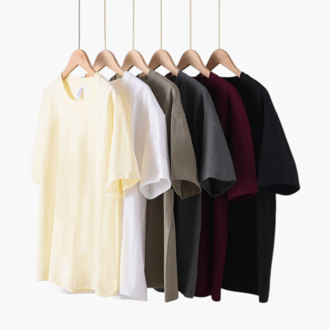 T shirt femme col rond manches courtes coupe ample