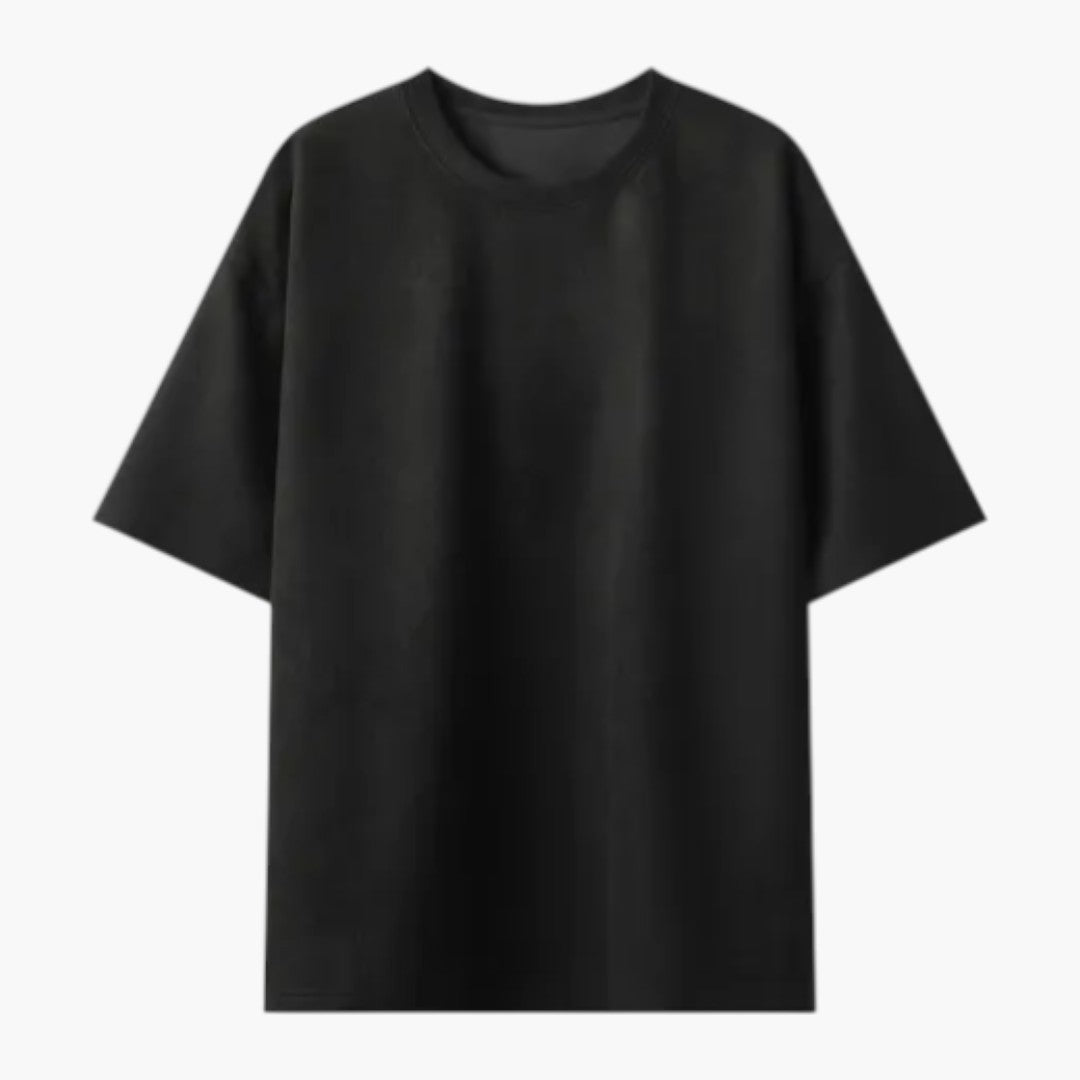 maglietta uomo oversize a maniche corte con scollo rotondo