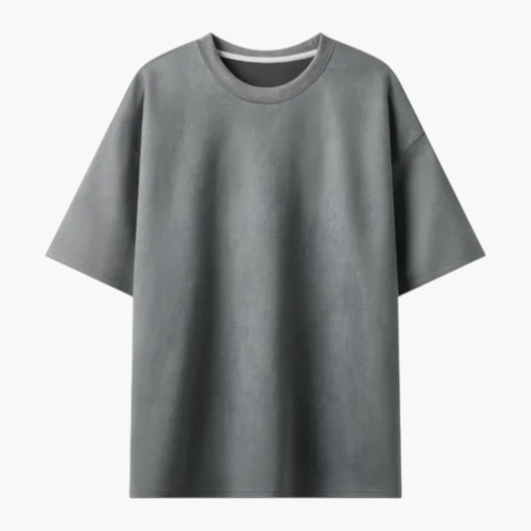 maglietta uomo oversize a maniche corte con scollo rotondo