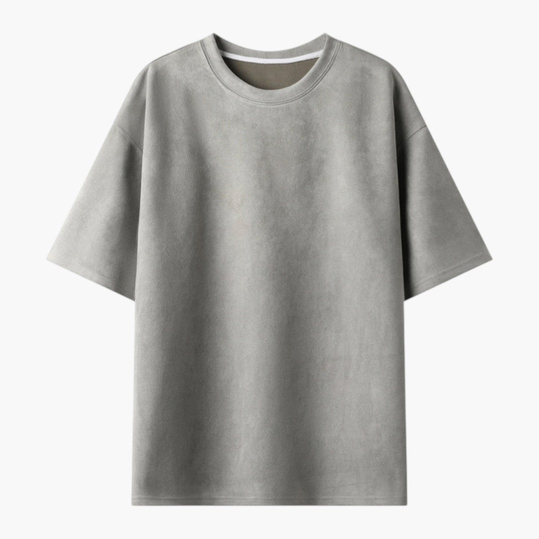 maglietta uomo oversize a maniche corte con scollo rotondo