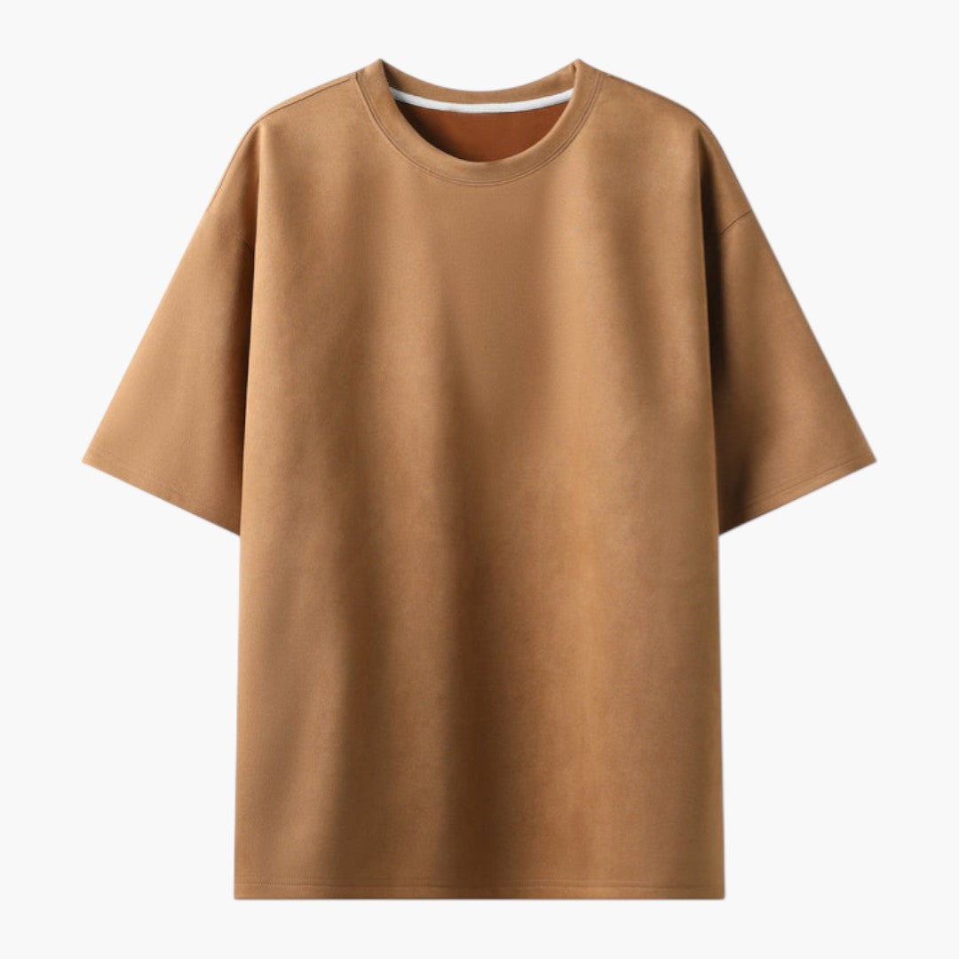 maglietta uomo oversize a maniche corte con scollo rotondo