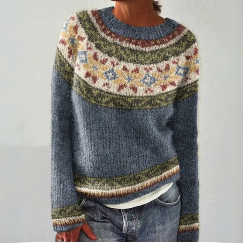 Pull femme coloré | Maille douce chaude, coupe confortable | Style décontracté, idéal automne et hiver