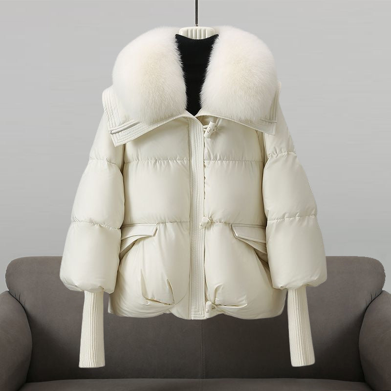 Doudoune femme col en fausse fourrure | Chaude et matelassée, coupe confortable | Style élégant, plusieurs coloris