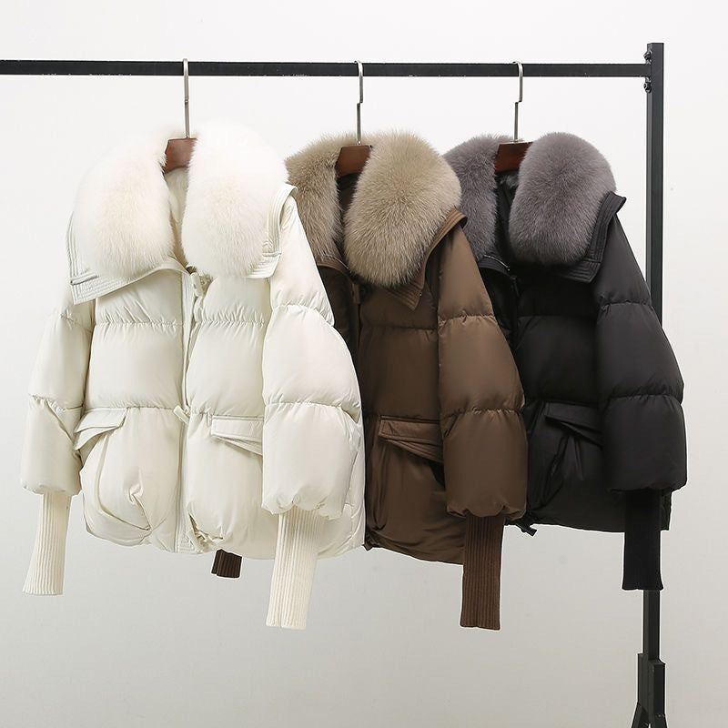 Doudoune femme col en fausse fourrure | Chaude et matelassée, coupe confortable | Style élégant, plusieurs coloris