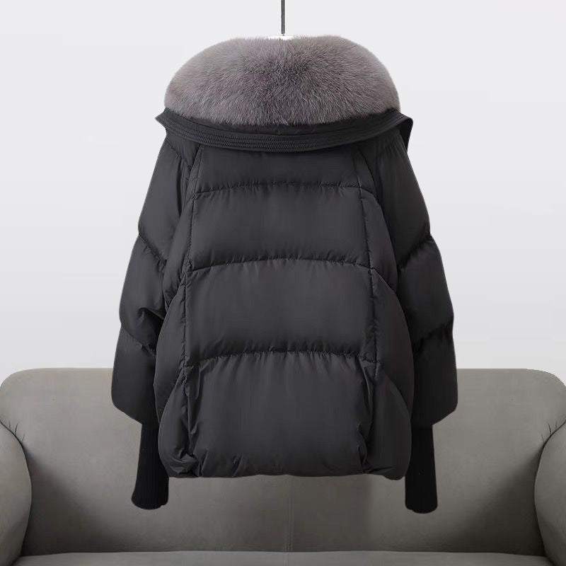 Doudoune femme col en fausse fourrure | Chaude et matelassée, coupe confortable | Style élégant, plusieurs coloris