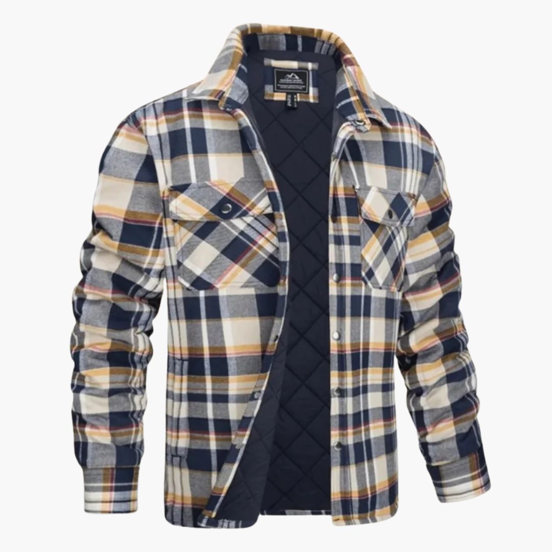 Veste-chemise matelassée homme