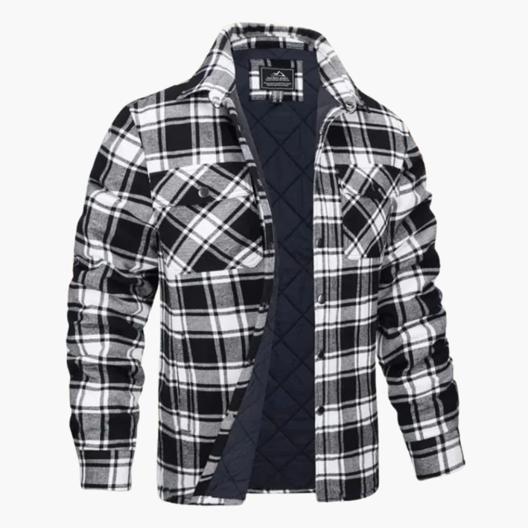 Veste-chemise matelassée homme