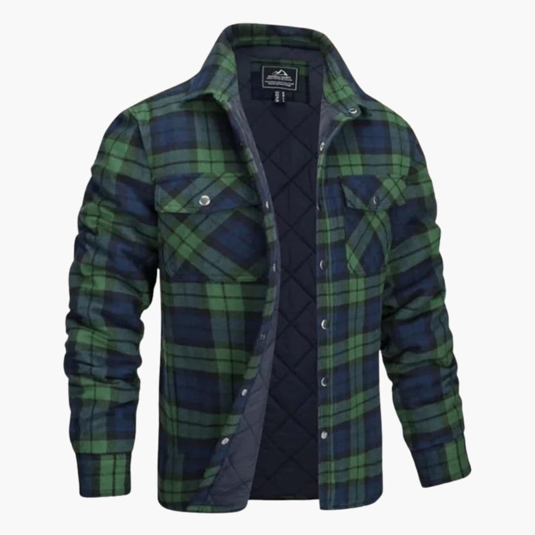 Veste-chemise matelassée homme
