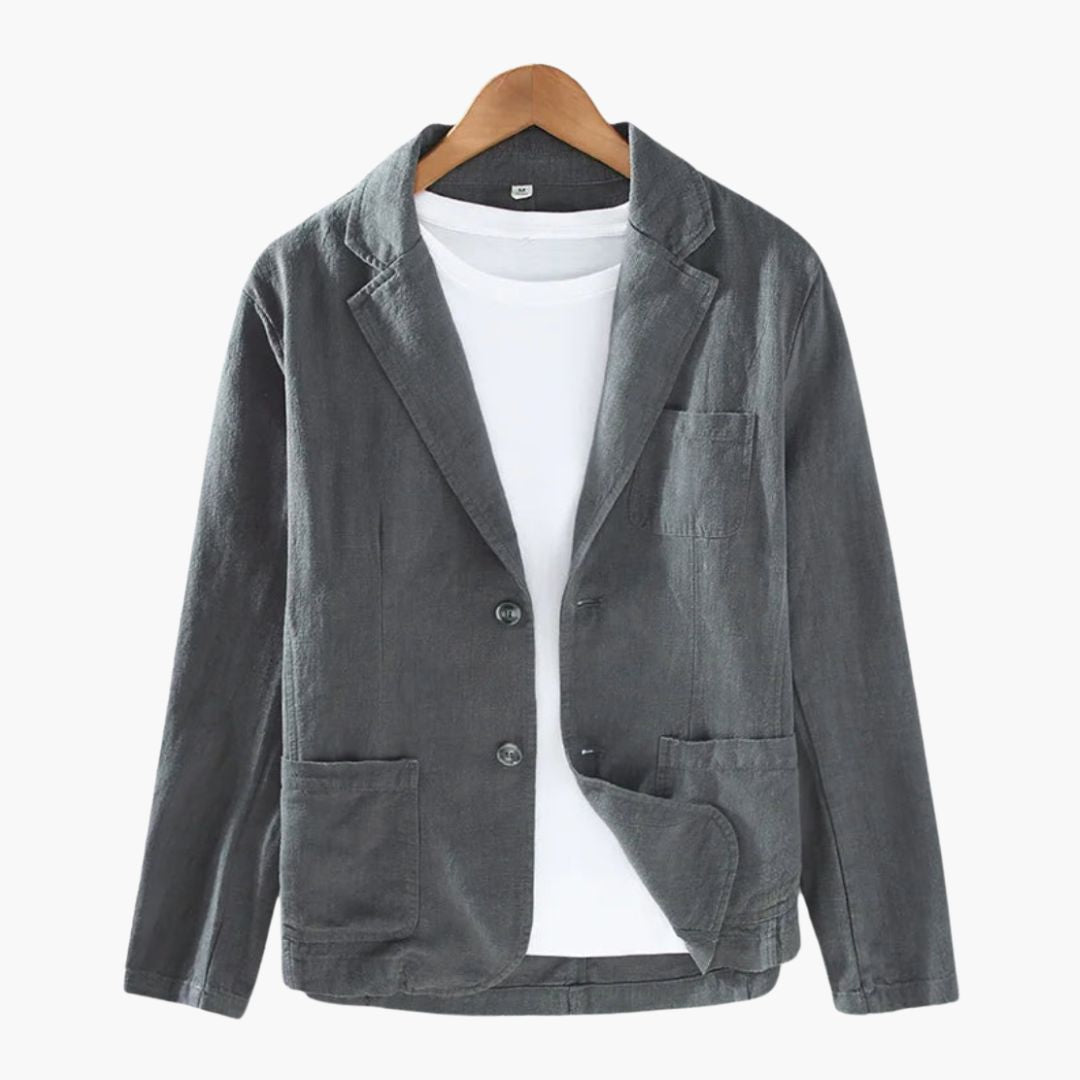 Veste Blazer Homme avec Col à Revers