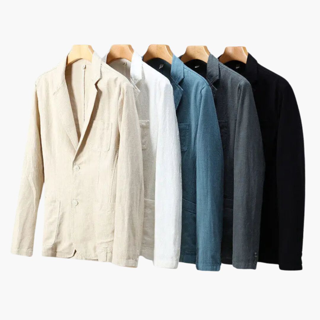 Chaqueta Blazer para Hombre con Solapa de Cuello