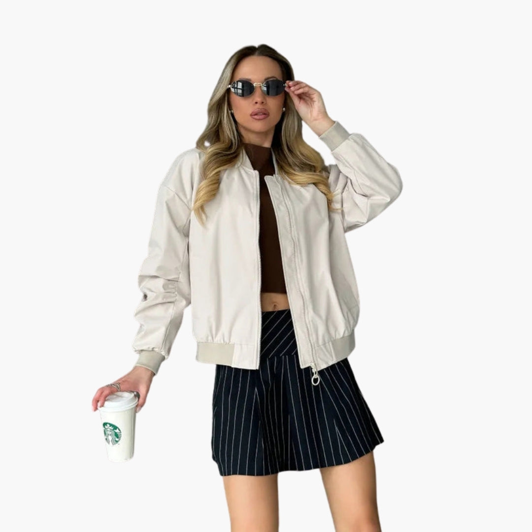 Giacca Bomber Donna con Taglio Sportivo