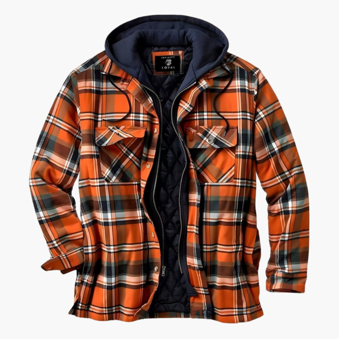 Chaqueta leñador para hombre forrada con patrón de cuadros