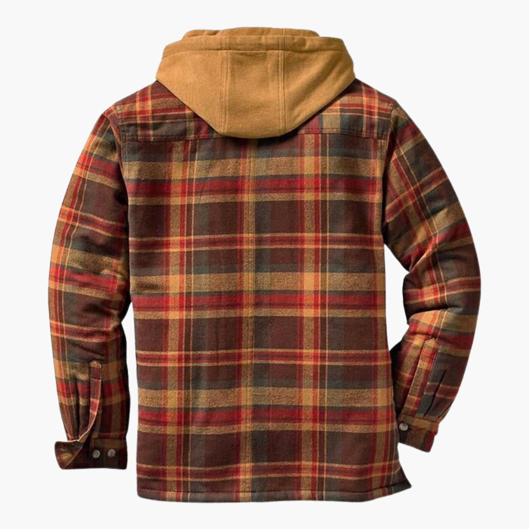 Chaqueta leñador para hombre forrada con patrón de cuadros