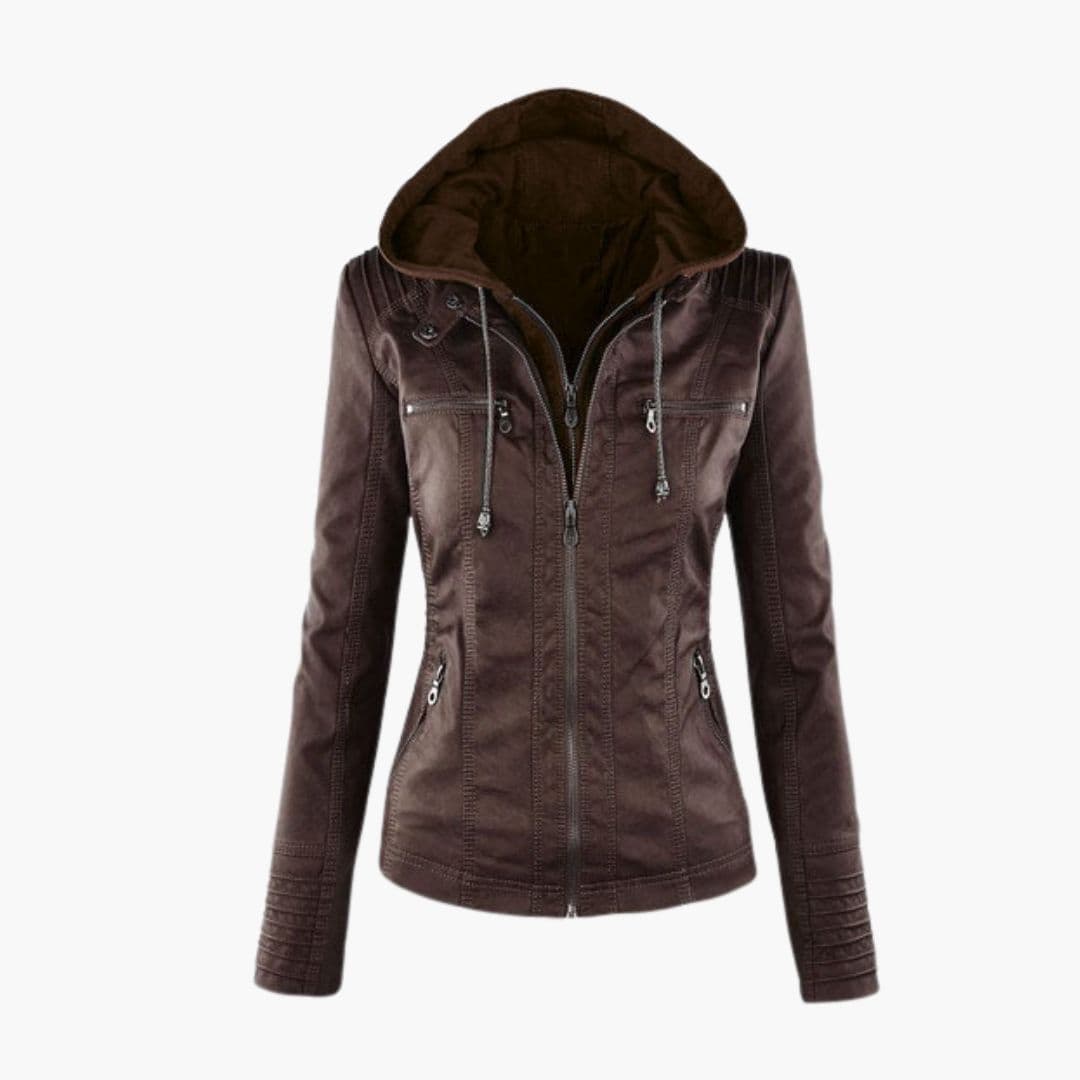 Veste Femme à Capuche avec Poches Devant