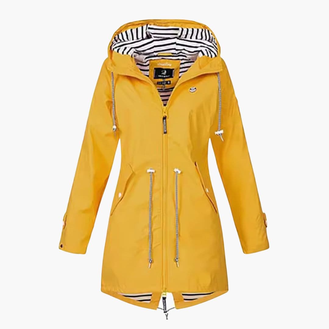 Veste Femme à Capuche avec Taille Ajustable