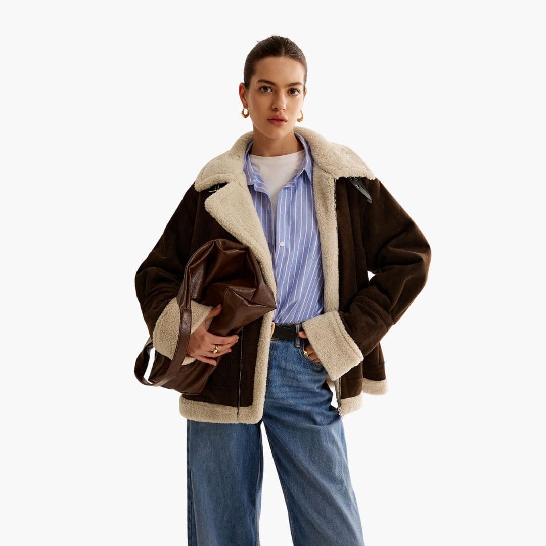 Veste Femme avec Col Rabattable