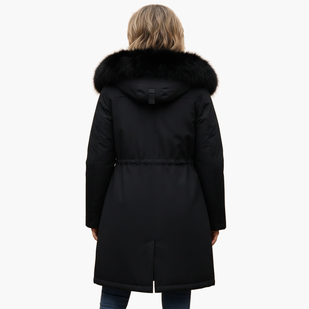 Women's Winter Jacket with Faux Fur Collar