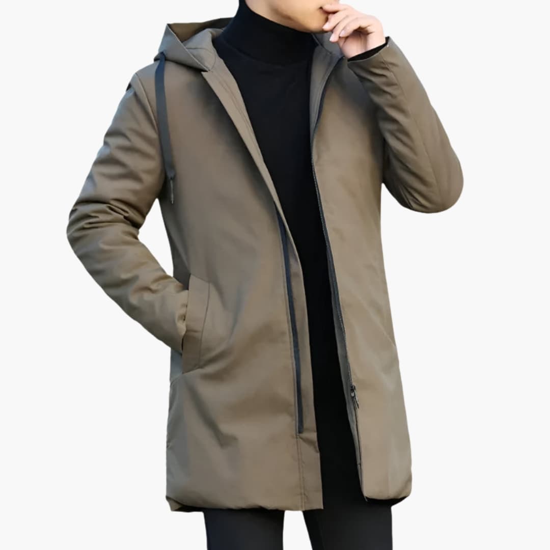Casaco de Inverno Masculino Impermeável e Cortavento
