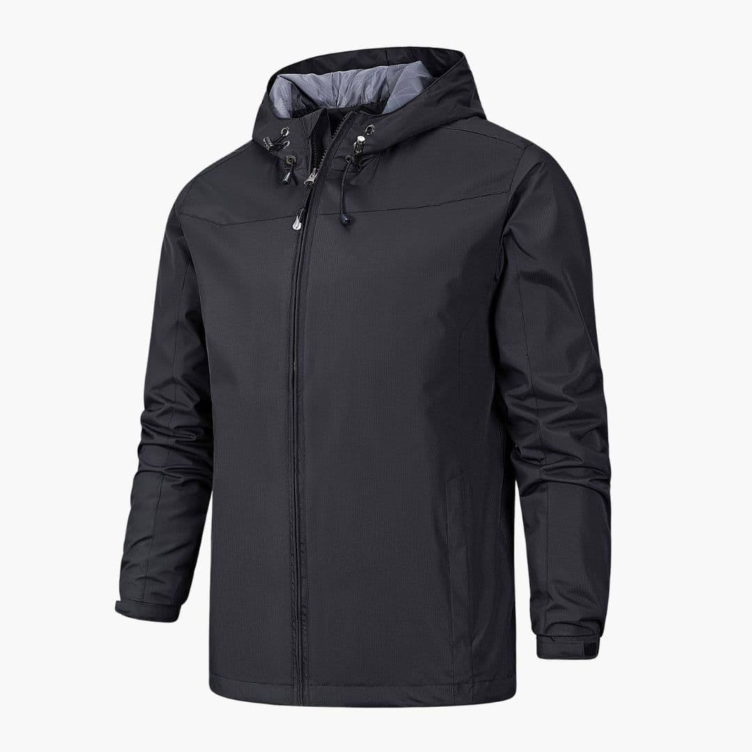 Veste Homme à Capuche Réglable avec Fermeture Zippée