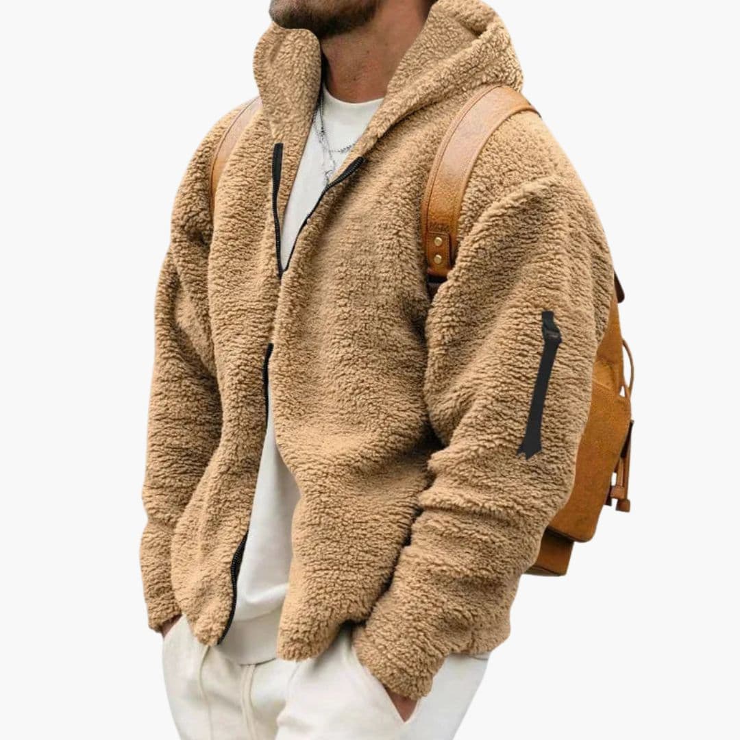 Veste Polaire Homme à Capuche