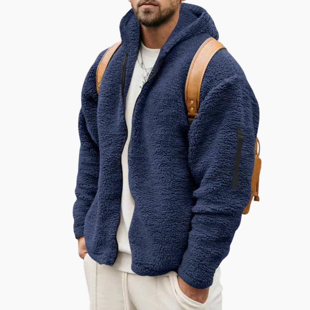 Veste Polaire Homme à Capuche