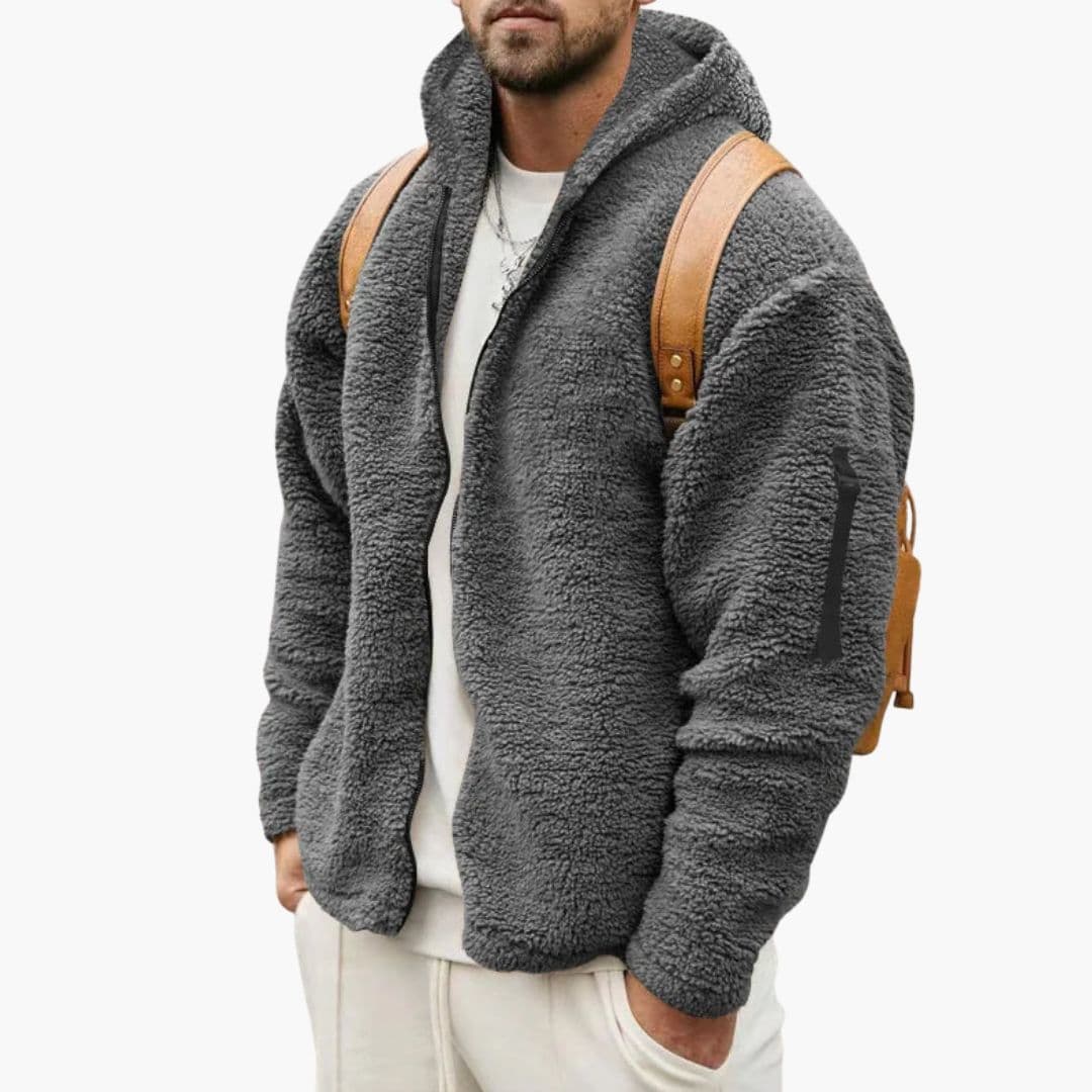 Veste Polaire Homme à Capuche