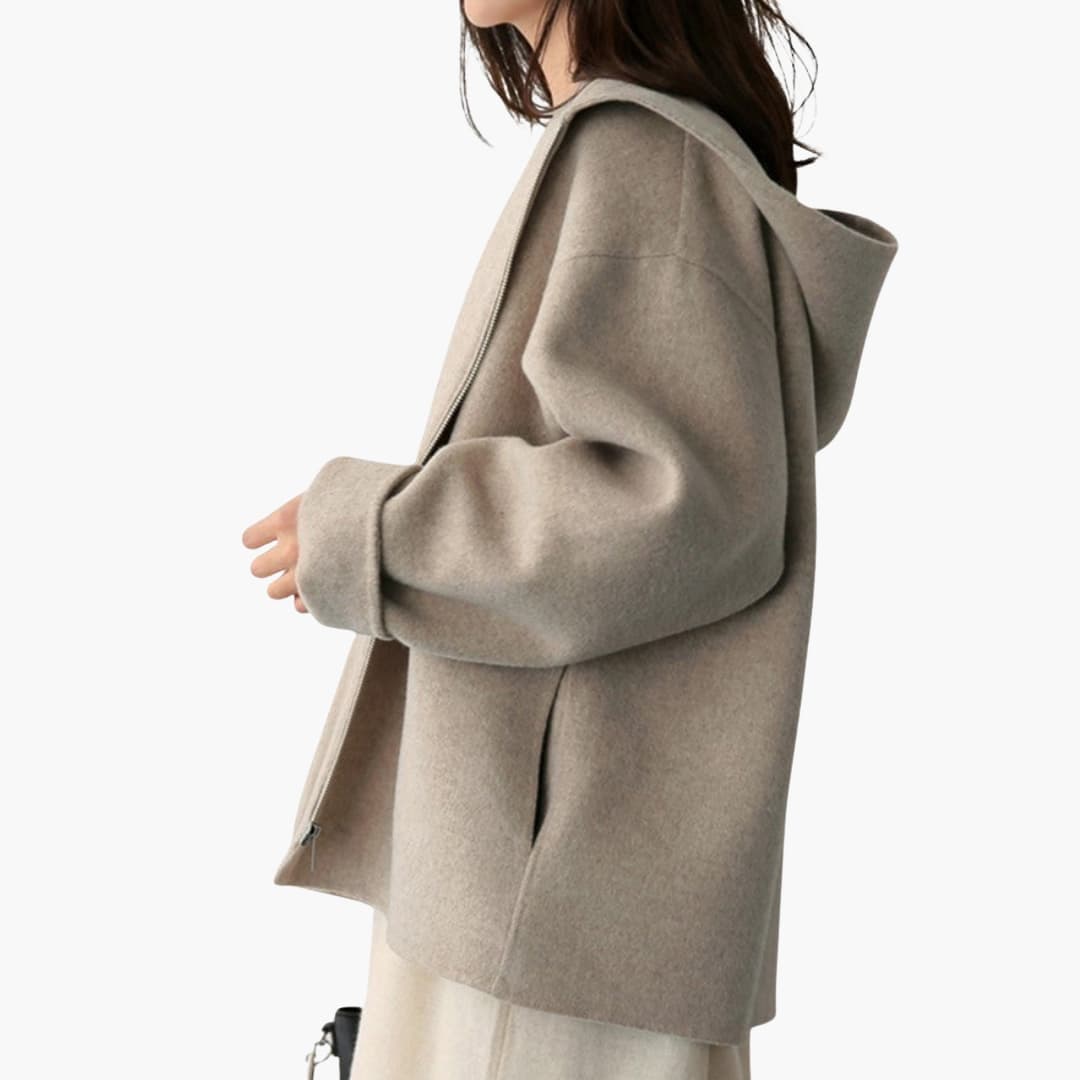 Veste à Capuche Pour Femme Avec Fermeture Zippée