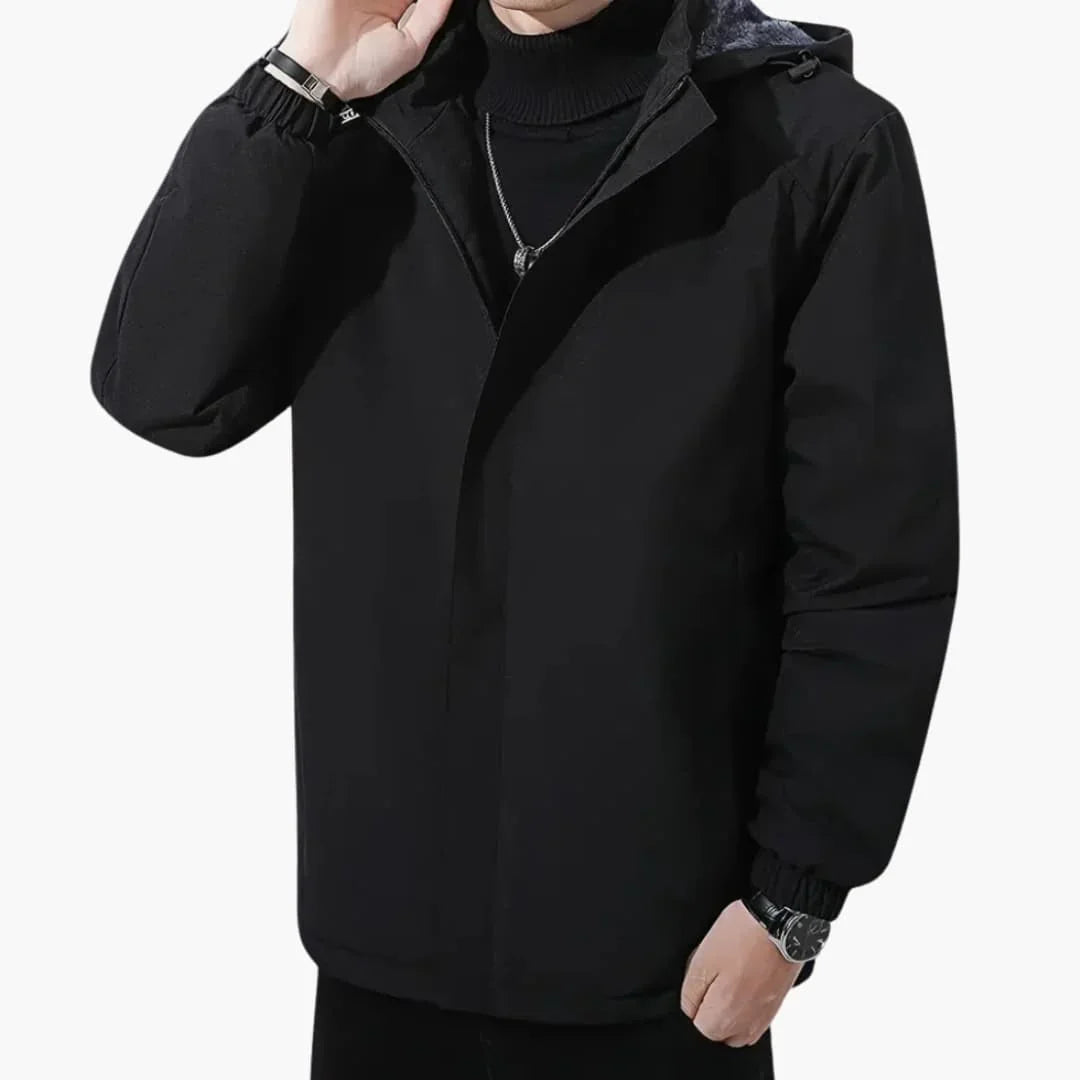Veste à capuche homme avec fermeture zippée
