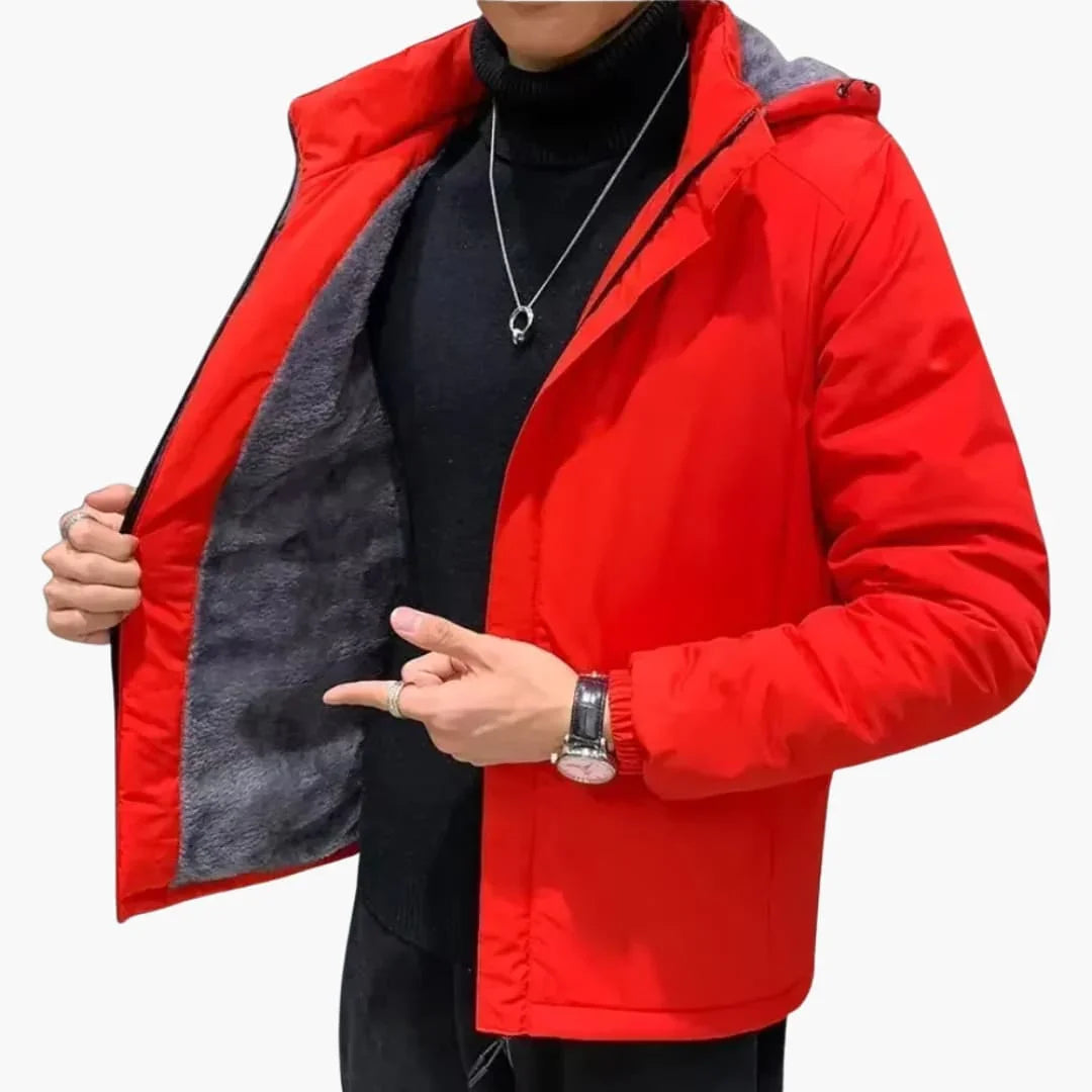 Veste à capuche homme avec fermeture zippée