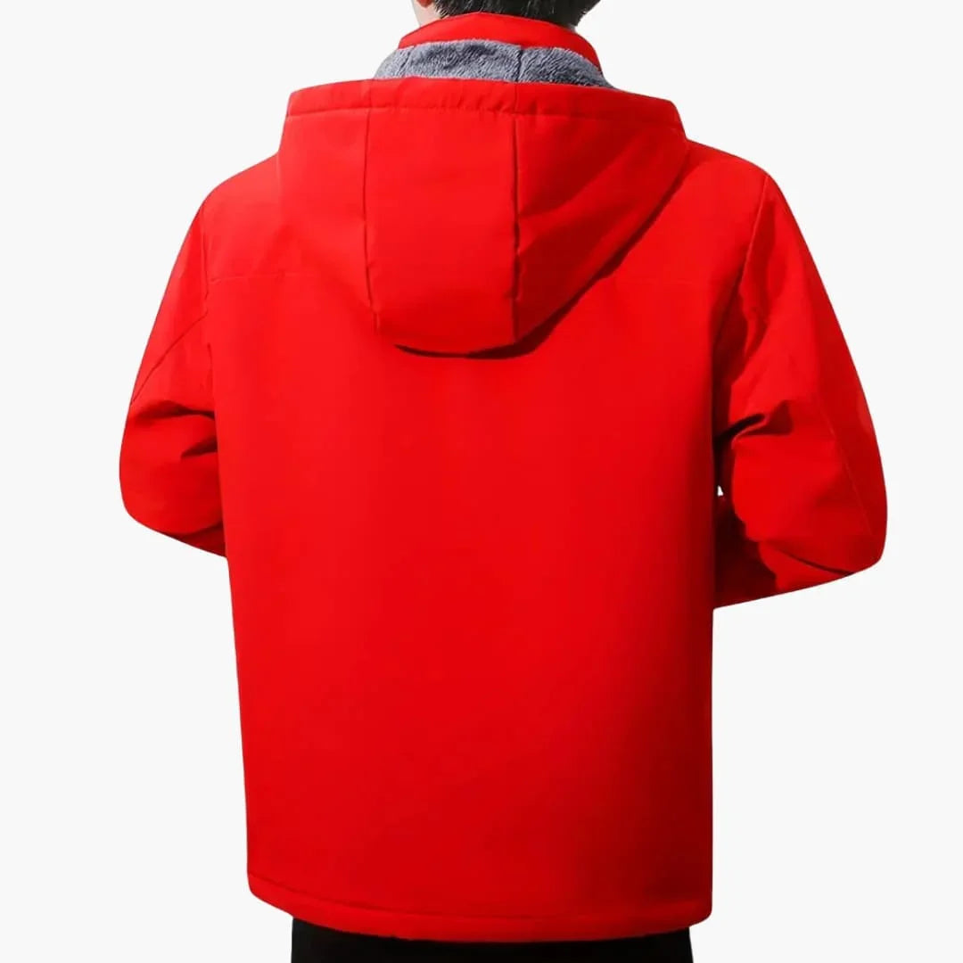 Veste à capuche homme avec fermeture zippée