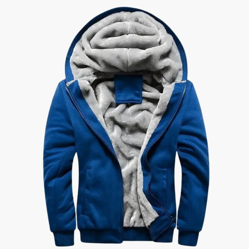 Veste à capuche homme avec fermeture zippée et poches avant