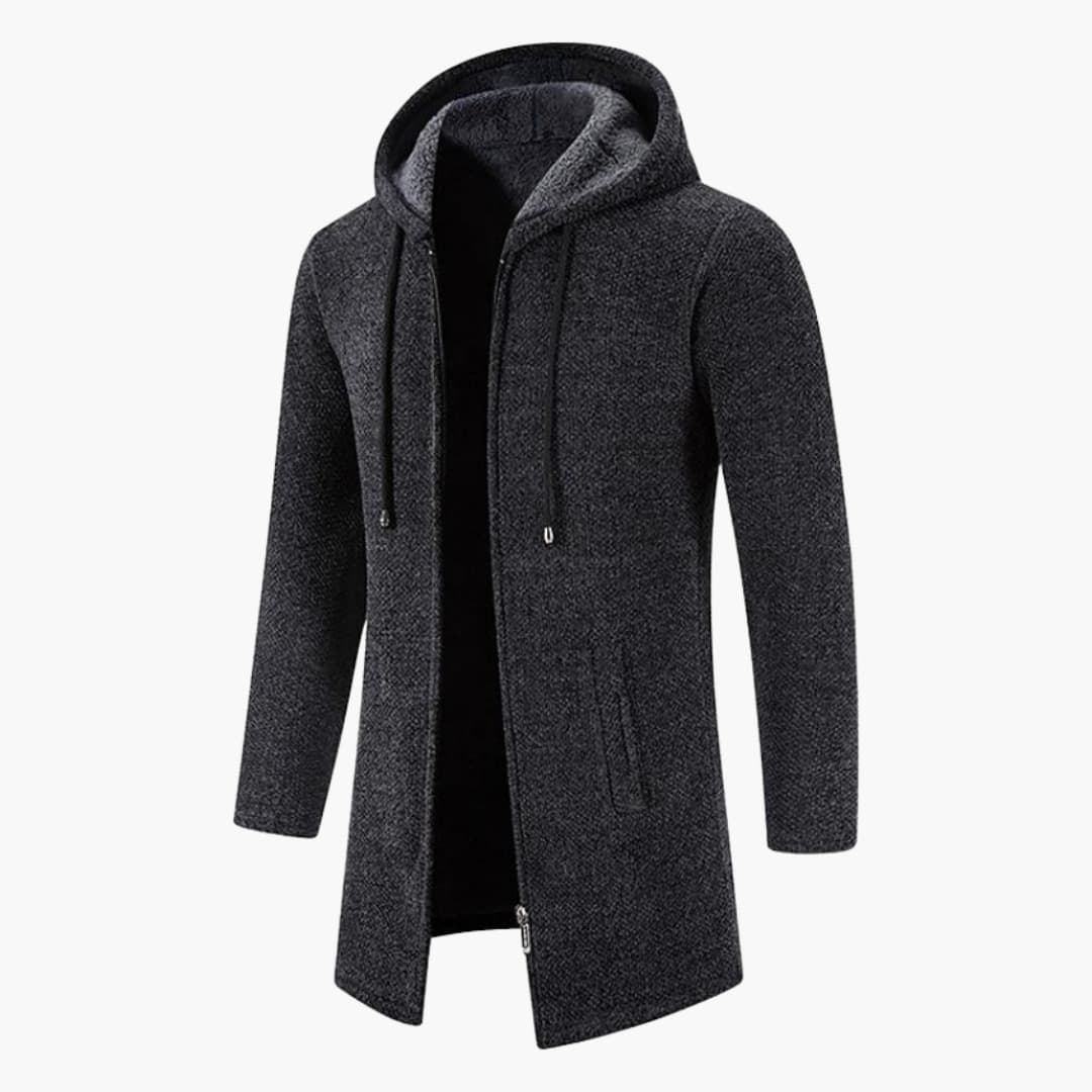 Veste à capuche pour homme avec manches longues