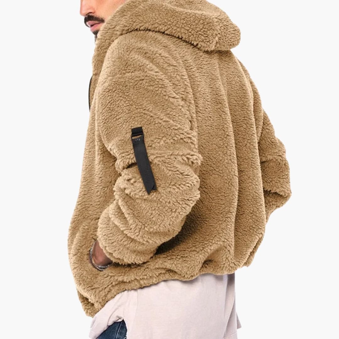 Veste à capuche pour homme avec fermeture éclair