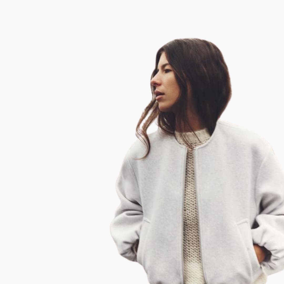 Veste bomber décontractée femme à coupe fluide et design moderne