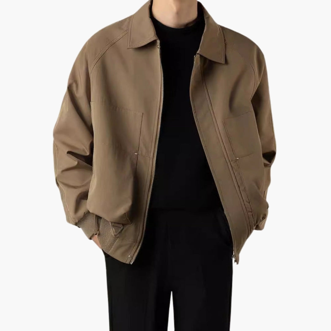 Giacca bomber uomo con chiusura frontale con zip