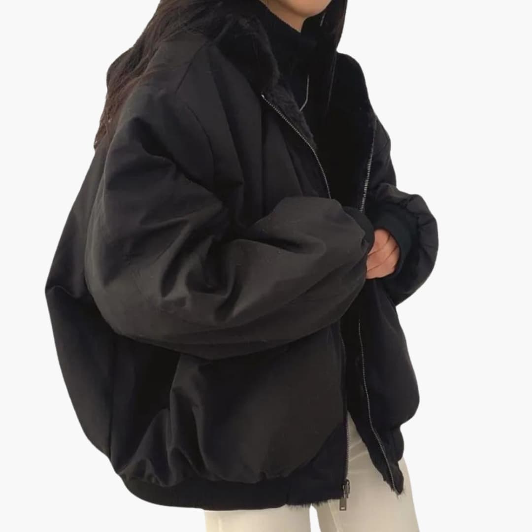 Veste d’hiver femme à capuche zippée