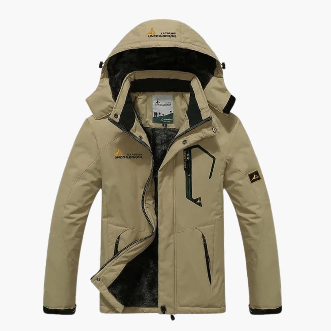 Veste d’hiver homme à capuche amovible