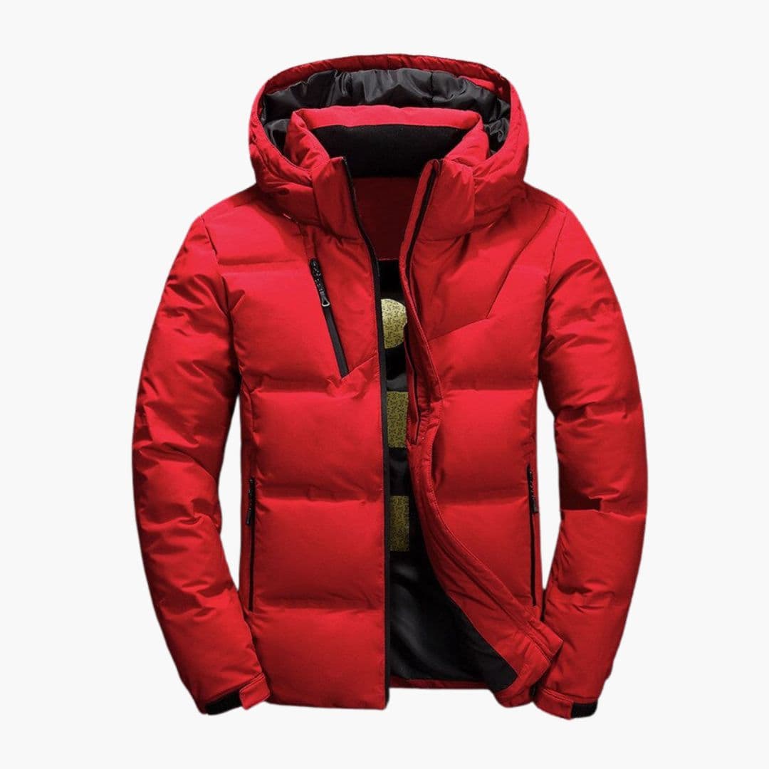 Veste d’hiver homme avec capuche et poches zippées