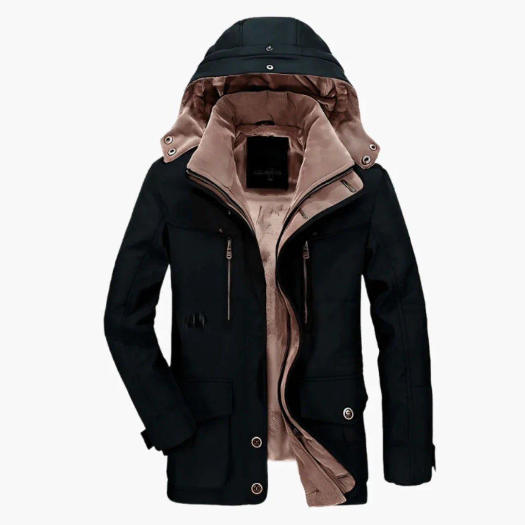 Veste d’hiver pour homme avec capuche