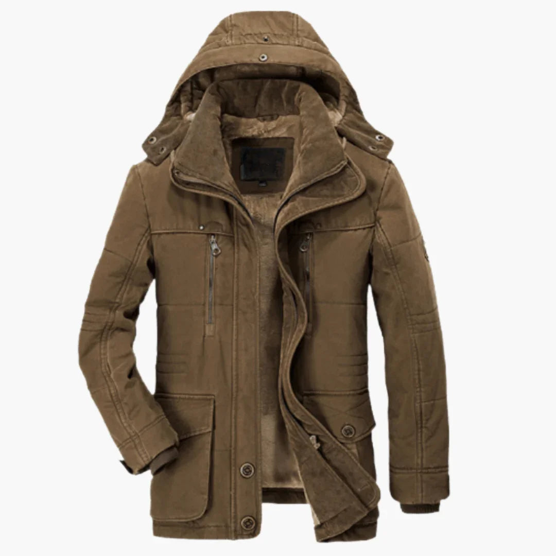Veste d’hiver pour homme avec capuche