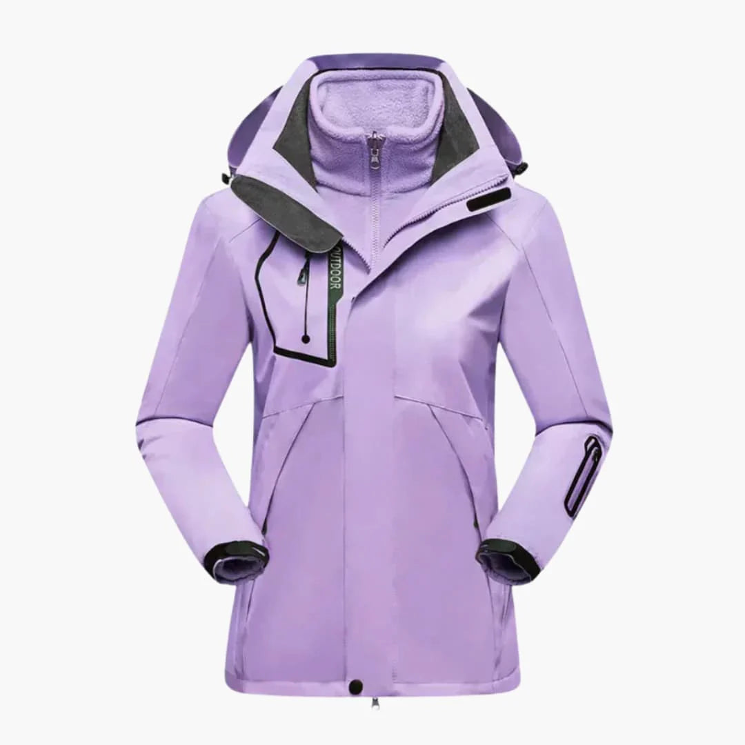 Veste de ski femme avec capuche