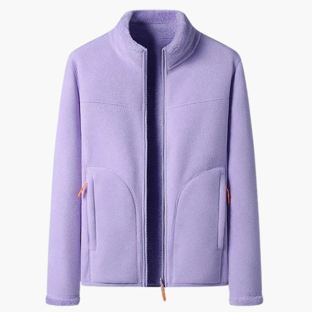 Veste de ski femme avec col montant et poches latérales