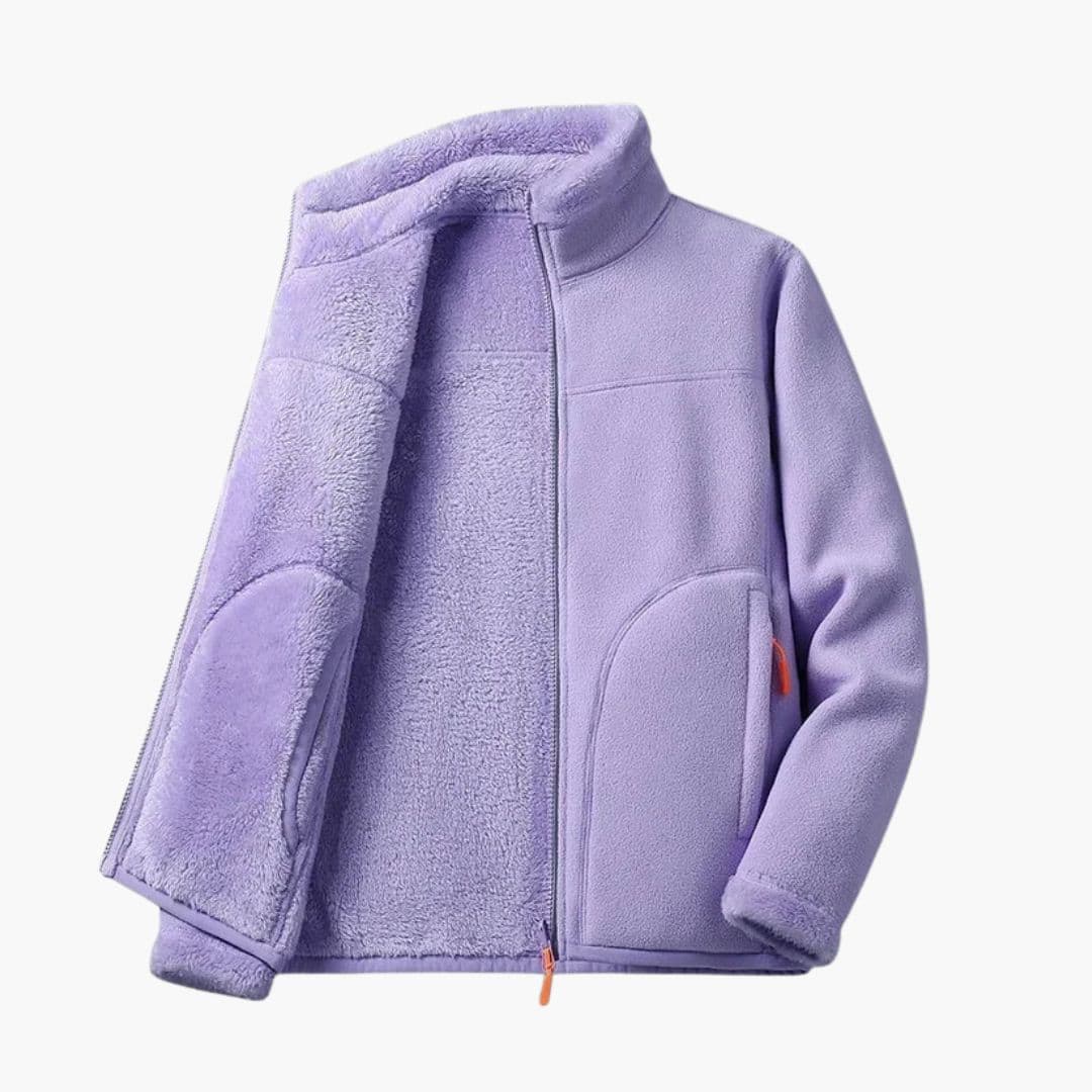 Veste de ski femme avec col montant et poches latérales