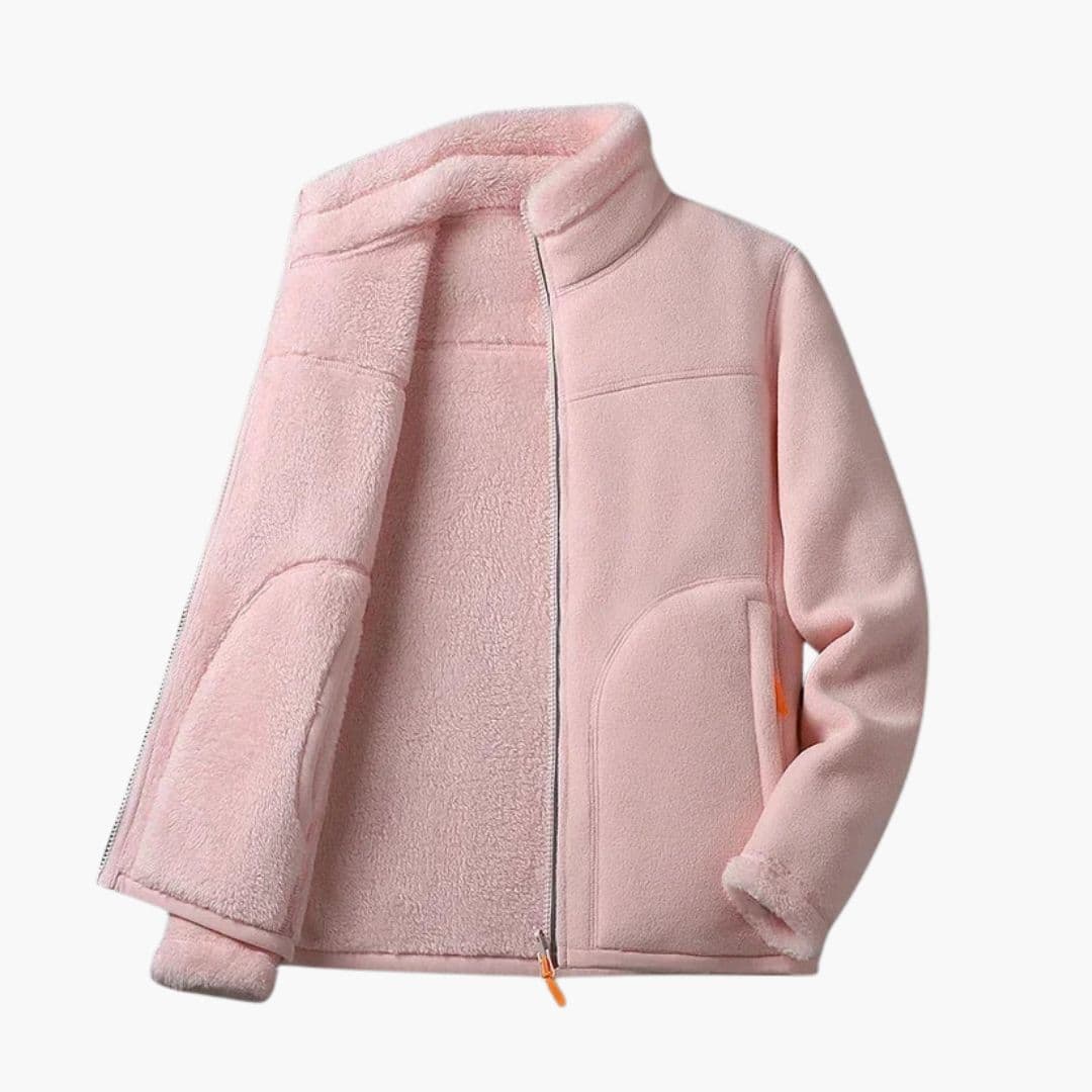 Veste de ski femme avec col montant et poches latérales