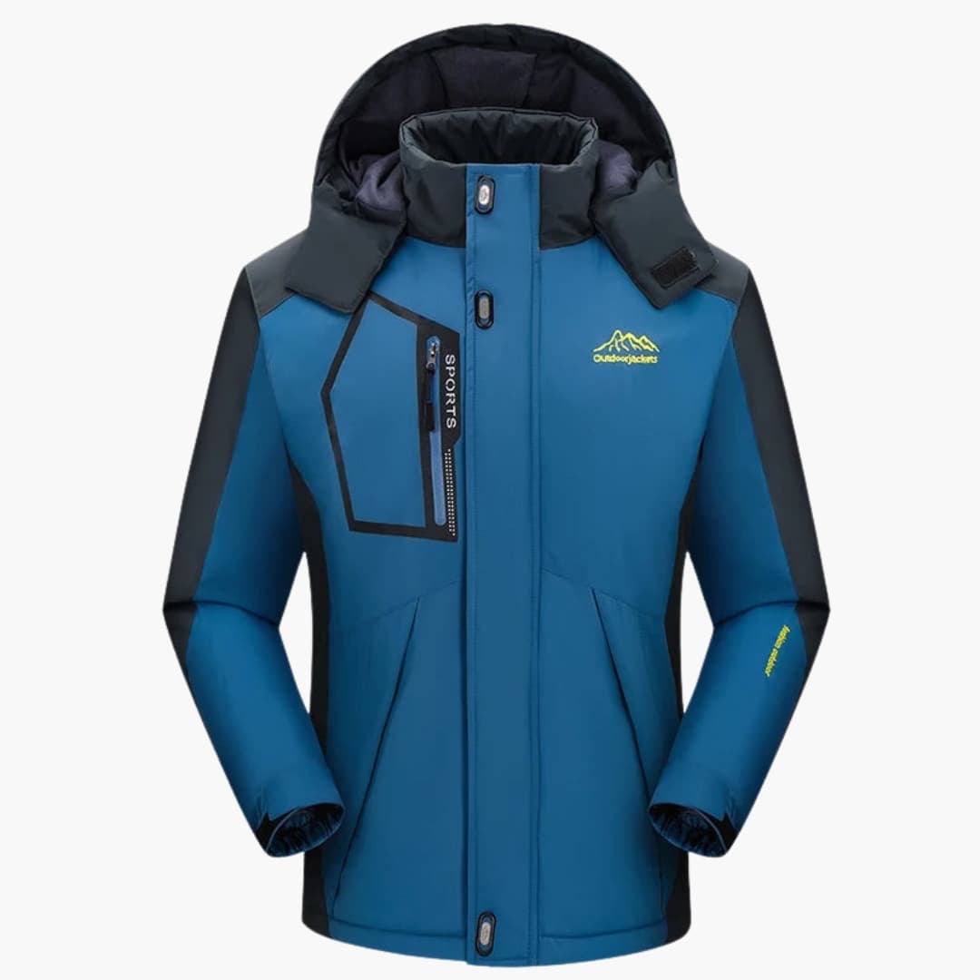 Veste de ski homme avec capuche et poches zippées