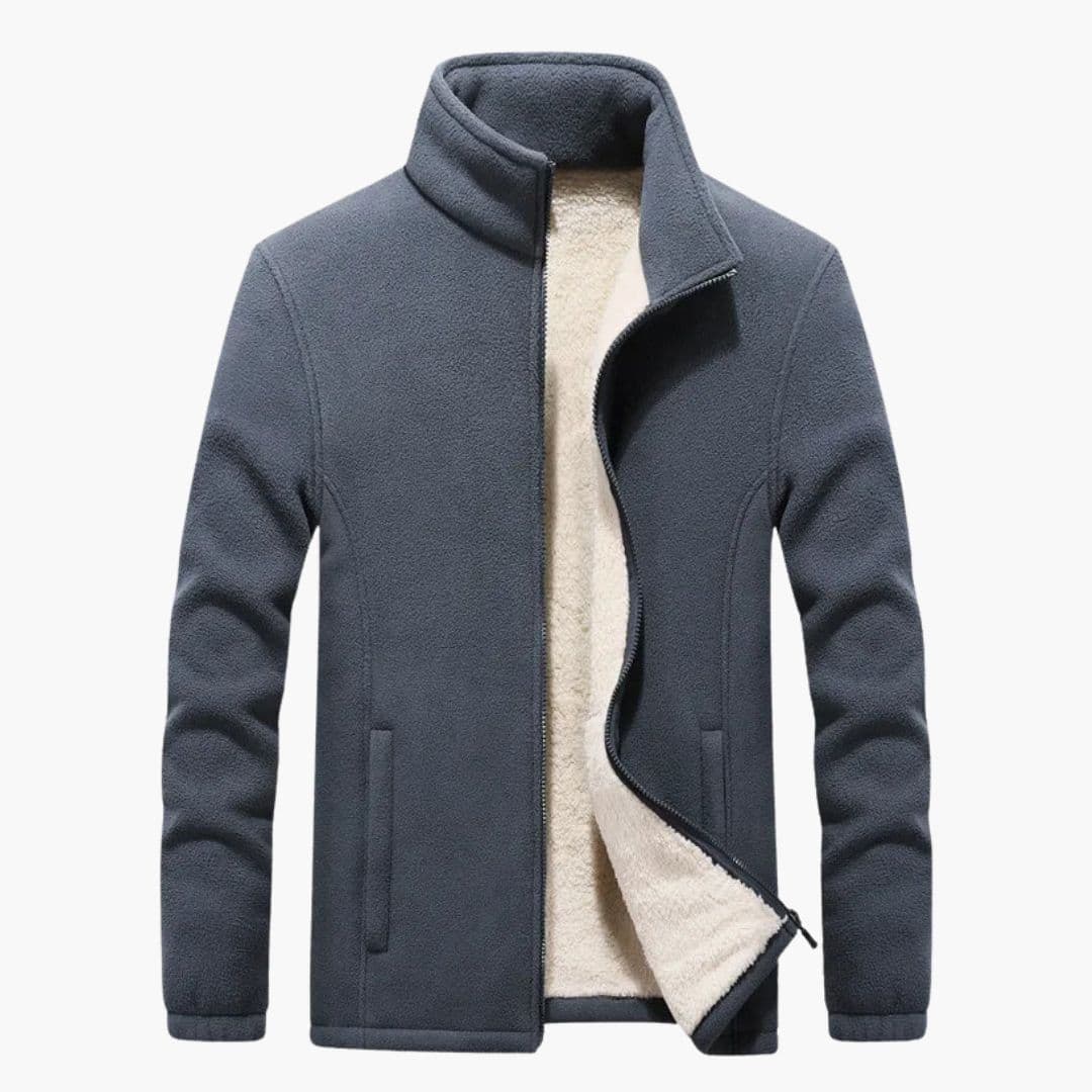 Veste de ski homme avec col montant et doublure épaisse