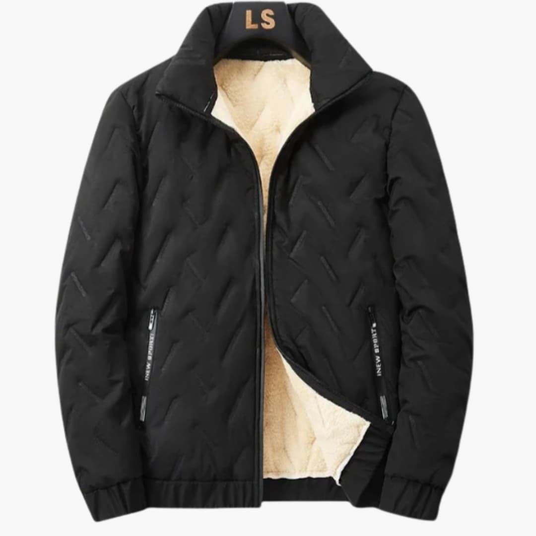 Veste de ski homme avec doublure intérieure et fermeture zippée