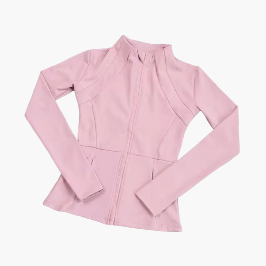Women's long-sleeve zip-up sports jacket